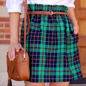 JCrew Plaid Miniskirt Size 4